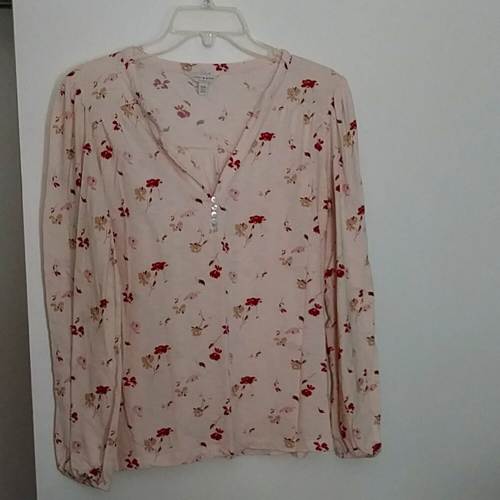 Women's Lucky Brand Floral Top Size M